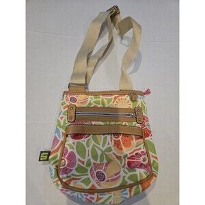 Lily Bloom Cross Body Bag Small Lightweight Floral Pattern
